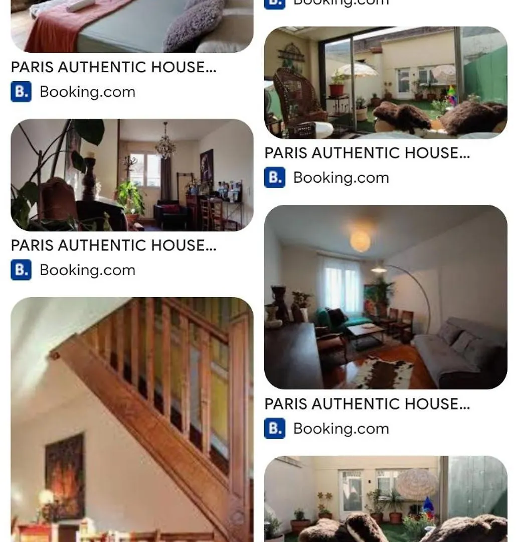 Paris Authentic House 2 Maisons 1 Studio Ideale Pour Groupes, Capacite 30 Personnes